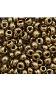 Miyuki rocailles Perlen 6/0 - Metallic dark bronze 6-457